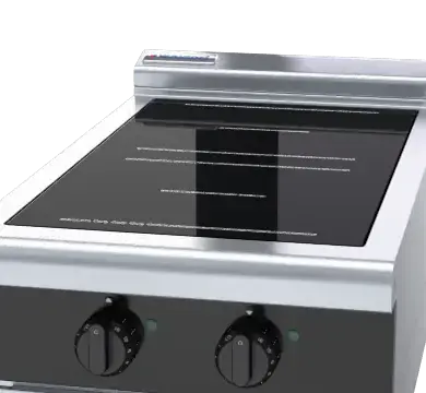 Waldorf Bold INLB8200R3-LS - 450mm Electric Induction Cooktop Low Back Version - Leg Stand