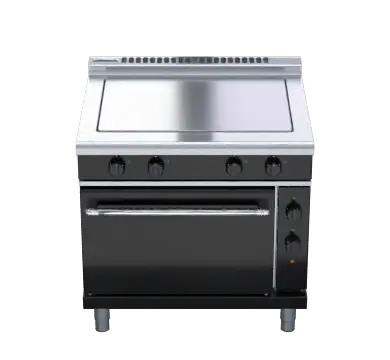 Waldorf bold RNLB8114EC - 900mm Electric Solid Top Convection Oven Range Low Back Version