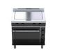 Waldorf bold RNLB8114EC - 900mm Electric Solid Top Convection Oven Range Low Back Version