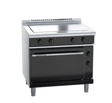 Waldorf bold RNLB8114EC - 900mm Electric Solid Top Convection Oven Range Low Back Version
