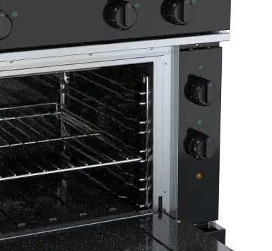 Waldorf bold RNLB8114EC - 900mm Electric Solid Top Convection Oven Range Low Back Version