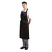 Whites Bib Apron Black - Pack of 5  Aprons