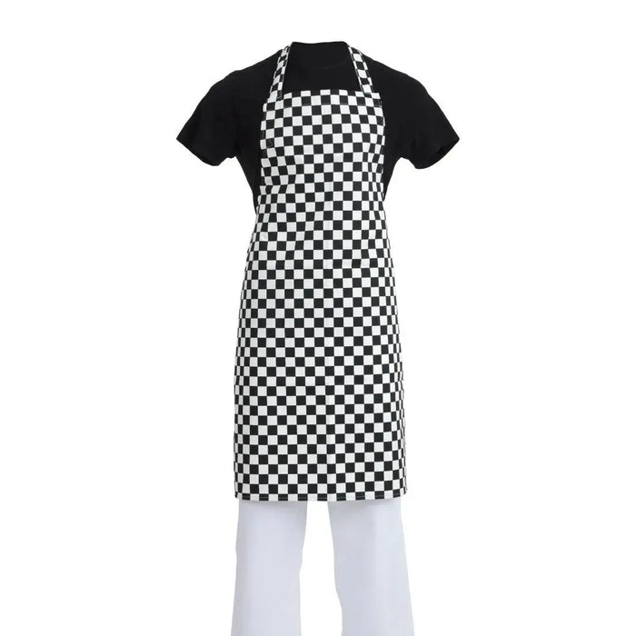 Whites Bib Apron Black & White Check Extra Large  Aprons
