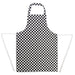 Whites Bib Apron Black & White Check Extra Large  Aprons