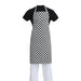 Whites Bib Apron Black & White Check Extra Large - A275 - Simply Hospitality NZ