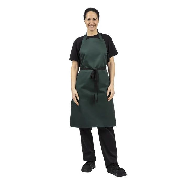 Whites Bib Apron Bottle Green
