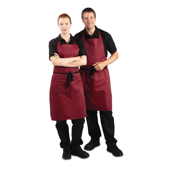 Whites Bib Apron Burgundy