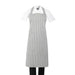 Whites Bib Apron Grey/White Butchers Stripe  Aprons
