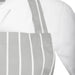 Whites Bib Apron Grey/White Butchers Stripe  Aprons