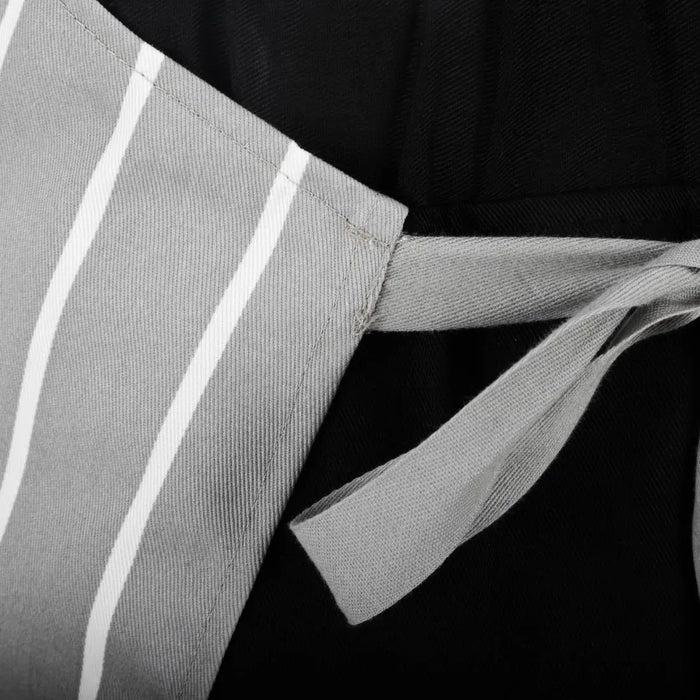 Whites Bib Apron Grey/White Butchers Stripe  Aprons