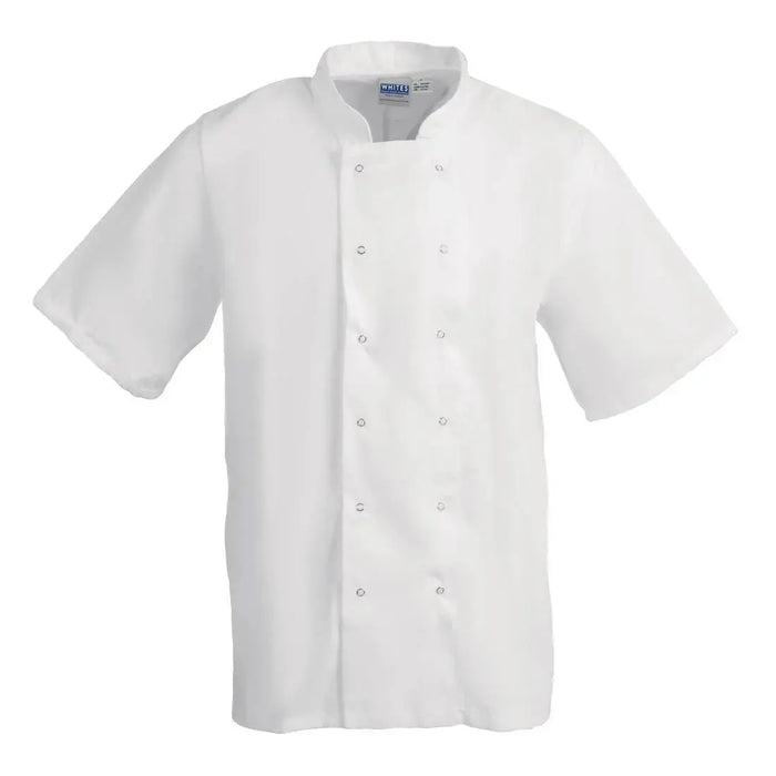 Whites Boston Short Sleeve Unisex Chef Jacket White