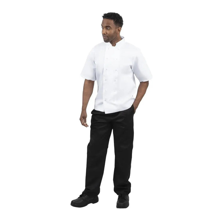 Whites Boston Short Sleeve Unisex Chef Jacket White