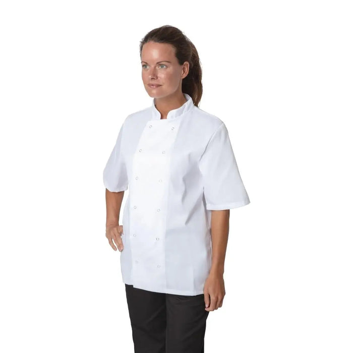 Whites Boston Short Sleeve Unisex Chef Jacket White