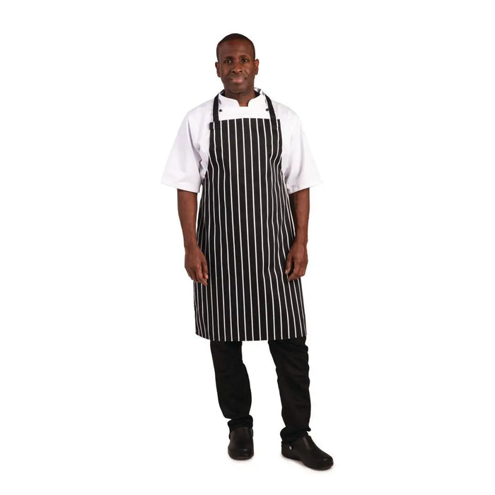 Whites Butcher’s Apron Black and White Stripe  Aprons