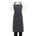 Whites Butcher’s Apron Black and White Stripe - A935 - Simply Hospitality NZ