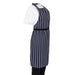 Whites Butcher’s Apron Navy Stripe – Pack of 5  Aprons