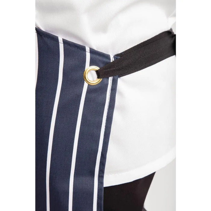 Whites Butcher’s Apron Navy Stripe with Pocket  Aprons