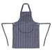 Whites Butcher’s Apron Navy Stripe with Pocket  Aprons
