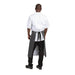 Whites Butcher’s Half Waist Apron Black/White Stripe  Aprons