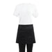 Whites Short Bistro Apron Black - B131 - Simply Hospitality NZ