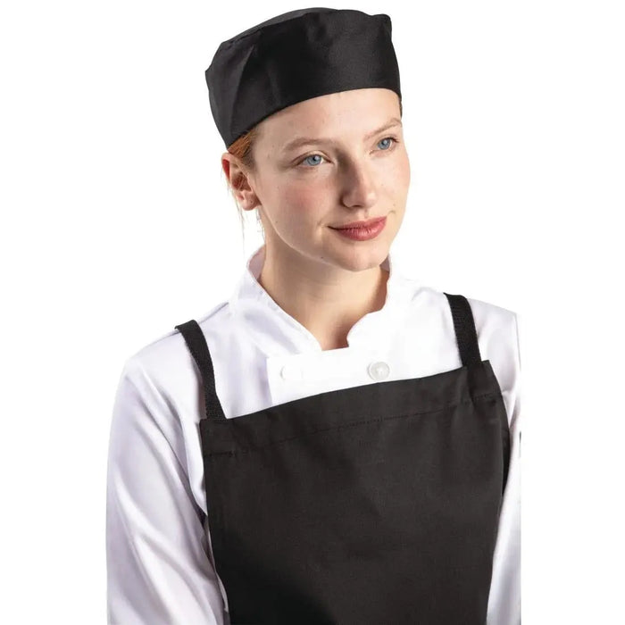 Whites Chef Skull Cap Black  Chef Hats