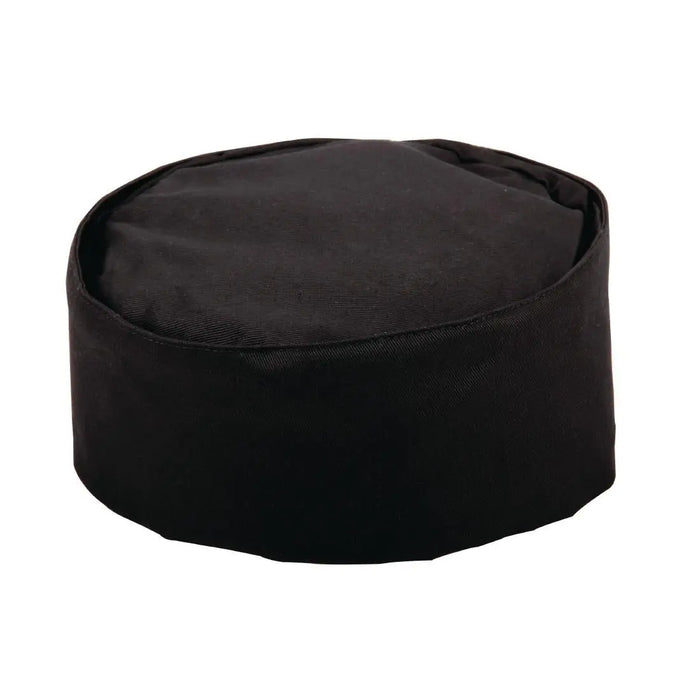 Whites Chef Skull Cap Black  Chef Hats