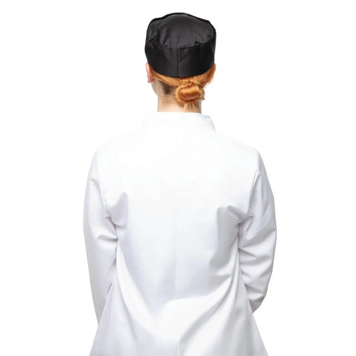 Whites Chef Skull Cap Black  Chef Hats