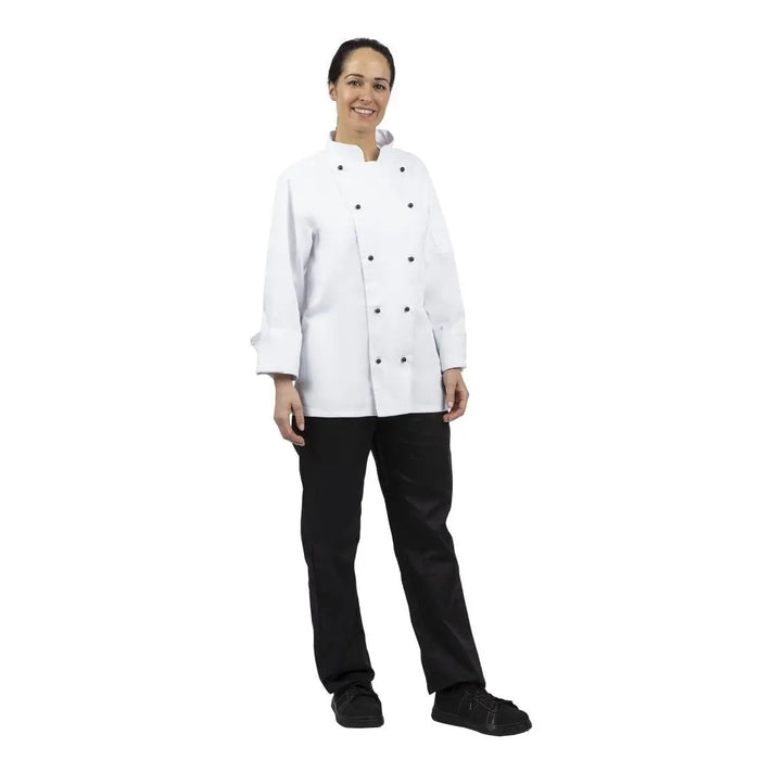 Whites Chicago Unisex Chef Jacket Long Sleeve White