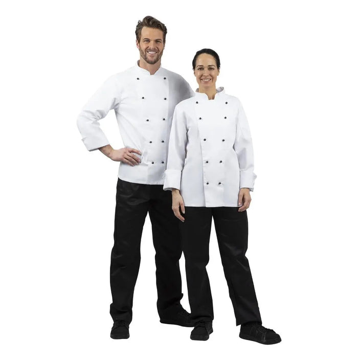 Whites Chicago Unisex Chef Jacket Long Sleeve White
