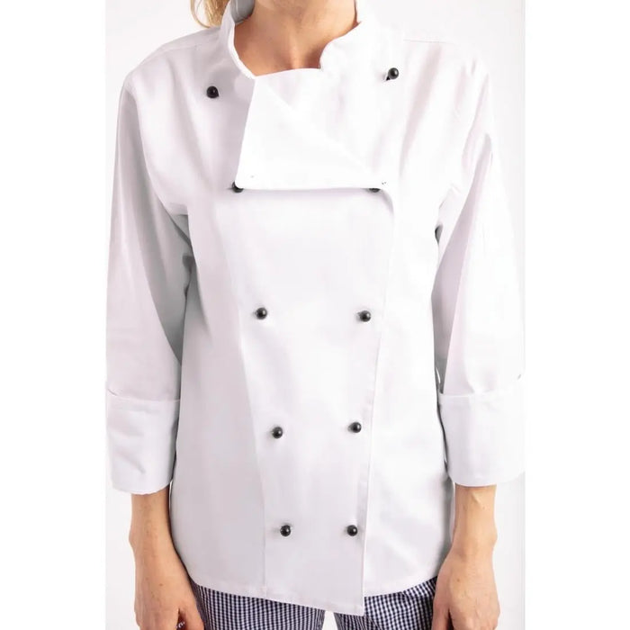 Whites Chicago Unisex Chef Jacket Long Sleeve White