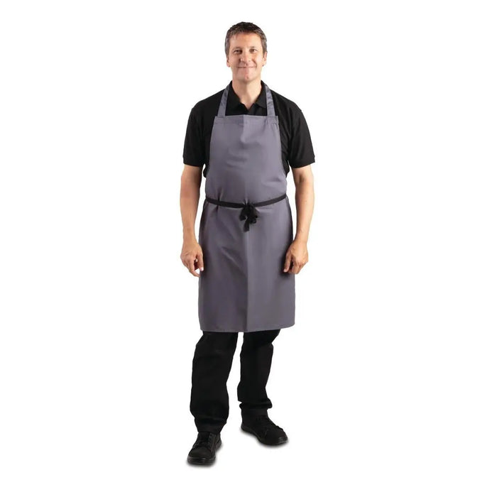 Whites Polycotton Bib Apron Charcoal