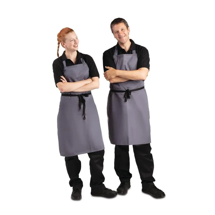 Whites Polycotton Bib Apron Charcoal