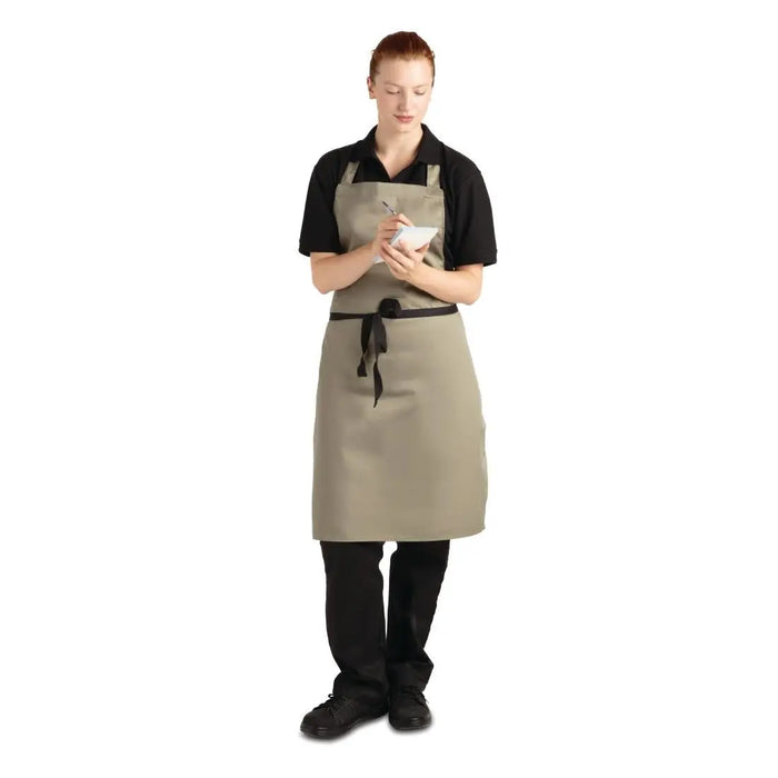 Whites Polycotton Bib Apron Olive  Aprons