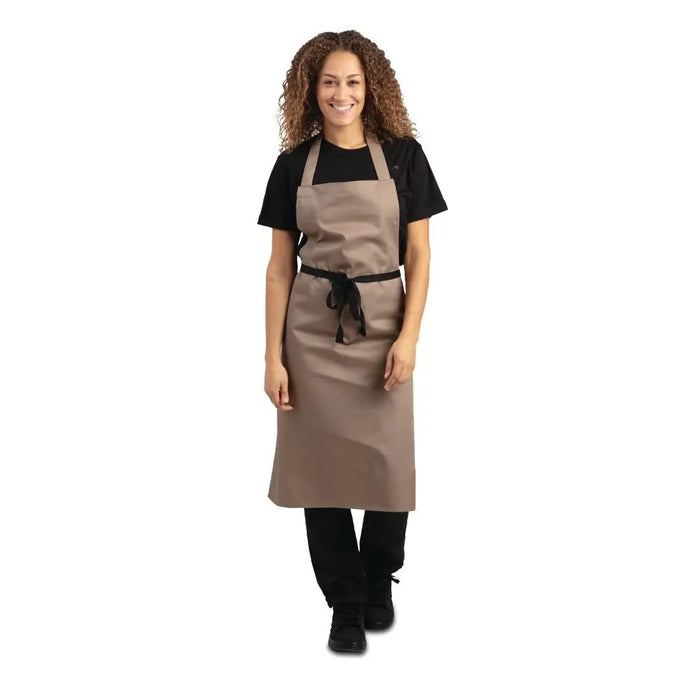 Whites Polycotton Bib Apron Tan  Aprons