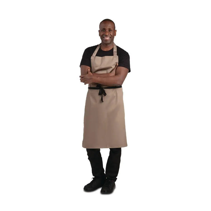 Whites Polycotton Bib Apron Tan  Aprons
