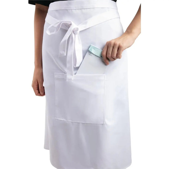 Whites Regular Bistro Apron White  Aprons