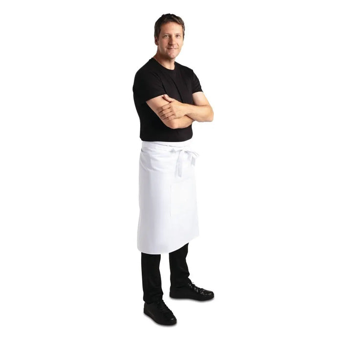 Whites Regular Bistro Apron White  Aprons