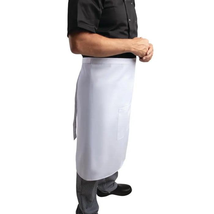 Whites Regular Bistro Apron White