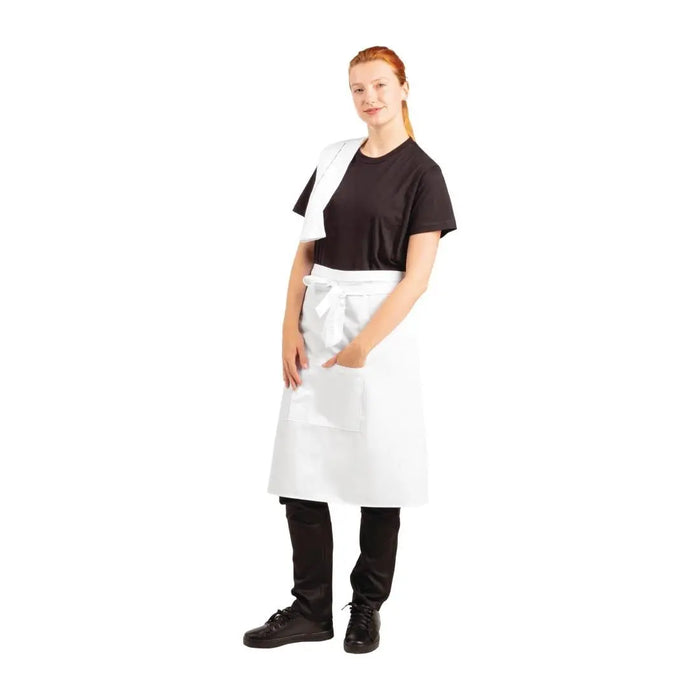 Whites Regular Bistro Apron White