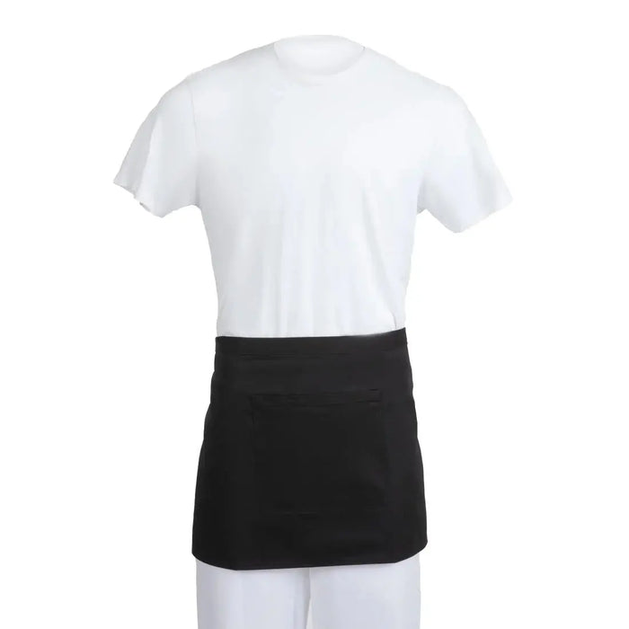 Whites Short Bistro Apron Black