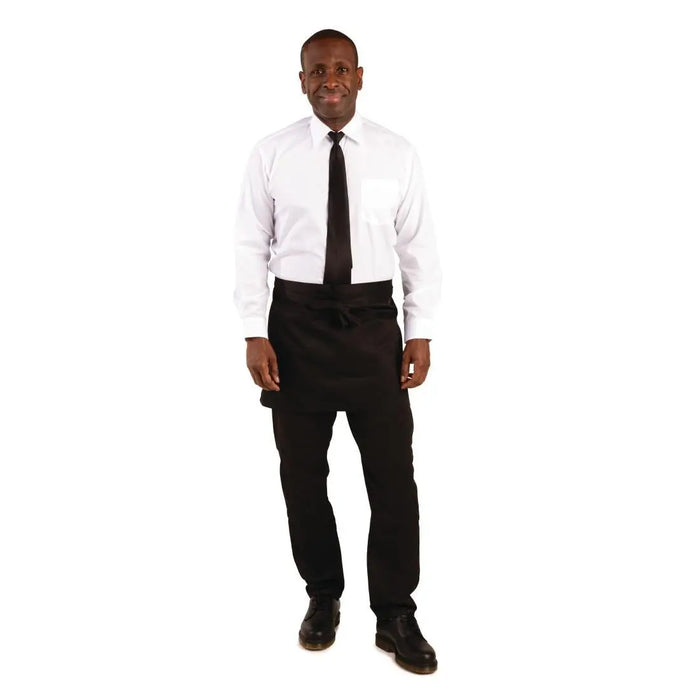 Whites Short Bistro Apron Black  Aprons