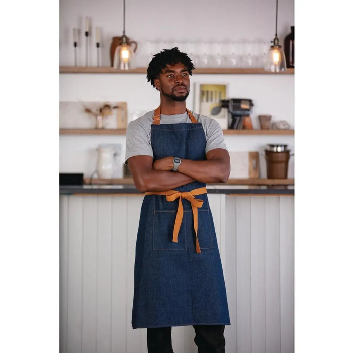 Whites Southside Bib Apron Blue Denim