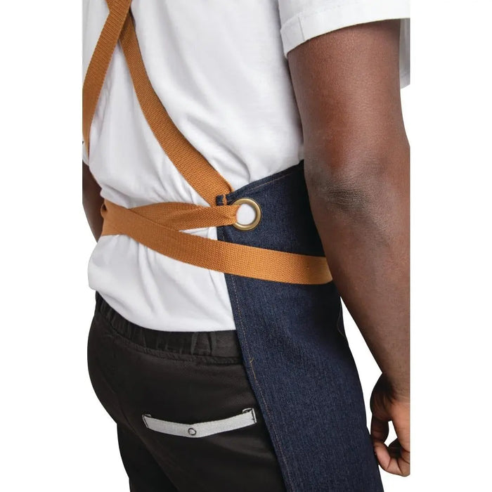 Whites Southside X-Cross Back Apron Blue Denim  Aprons
