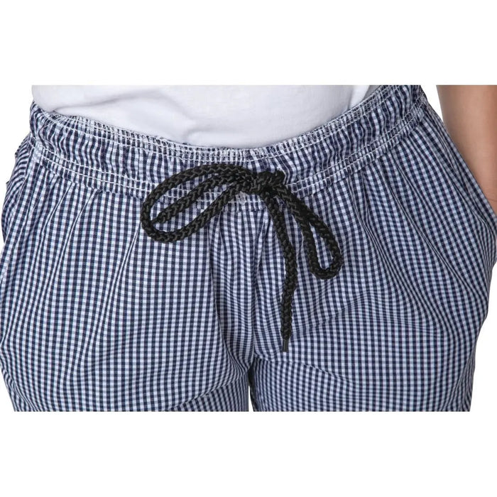 Whites Unisex Vegas Checkered Chef Pants Blue/White  Chef Pants