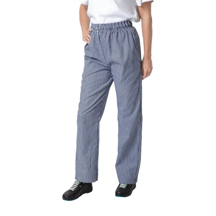 Whites Unisex Vegas Checkered Chef Pants Blue/White  Chef Pants