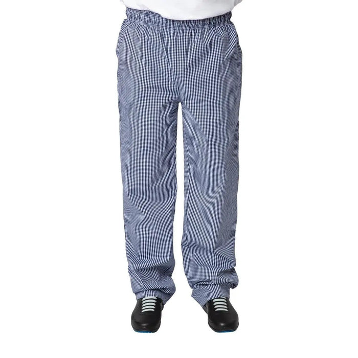 Whites Unisex Vegas Checkered Chef Pants Blue/White  Chef Pants