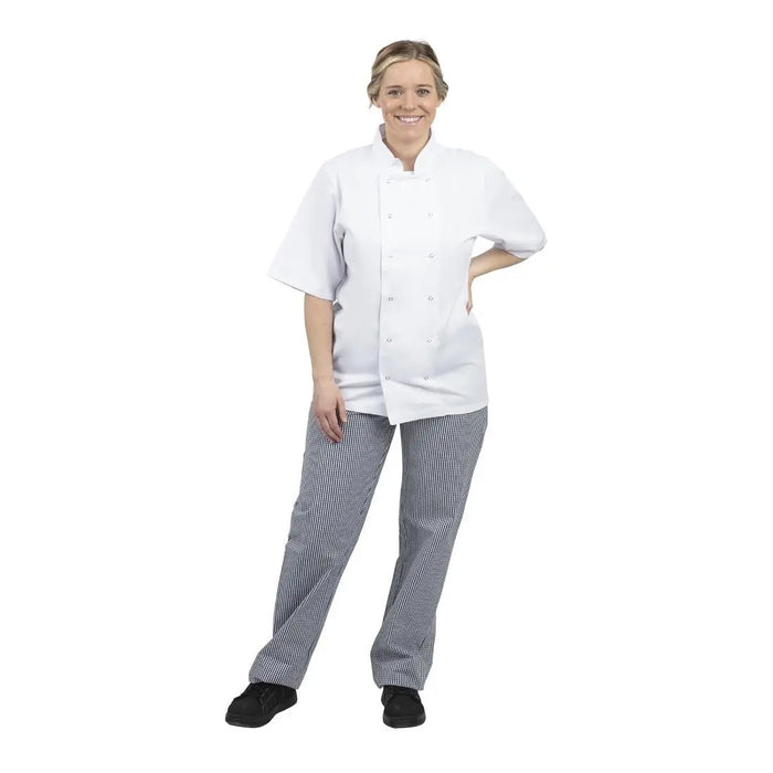 Whites Unisex Vegas Checkered Chef Pants Blue/White  Chef Pants