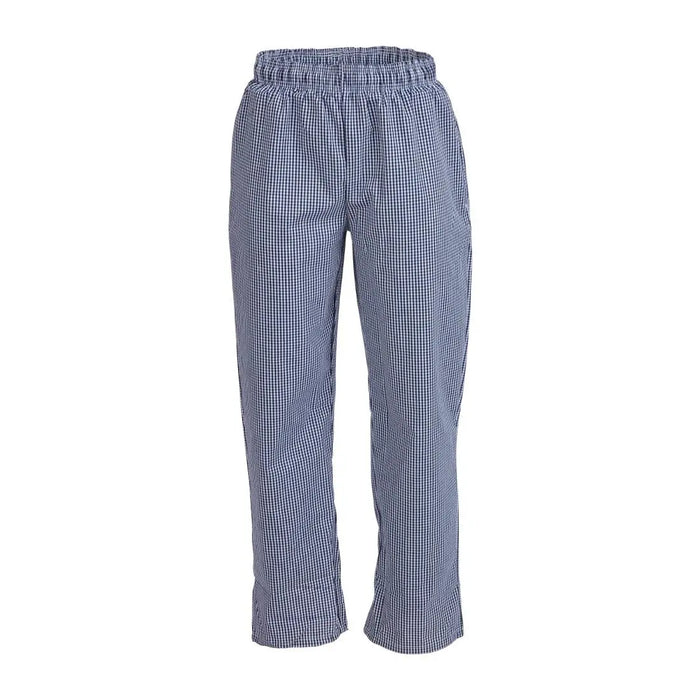 Whites Unisex Vegas Checkered Chef Pants Blue/White - B311-S - Simply Hospitality NZ