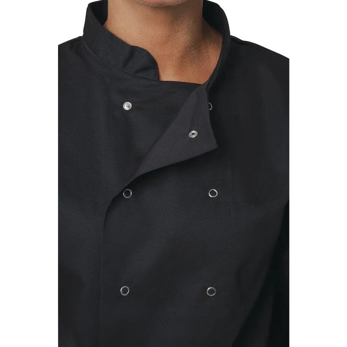 Whites Vegas Unisex Chef Jacket Long Sleeve Black