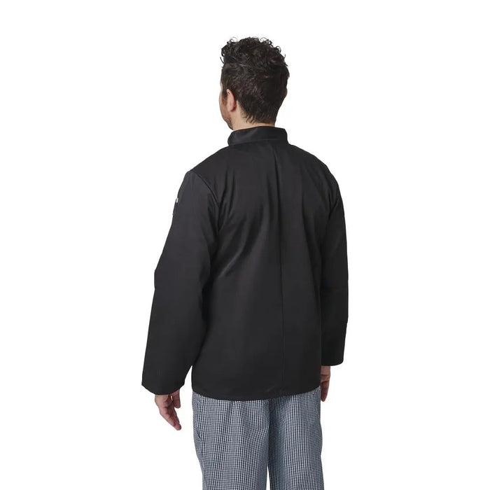 Whites Vegas Unisex Chef Jacket Long Sleeve Black  Chef Jackets and Shirts